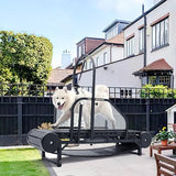 Dog Treadmill for Large/Medium Dogs, Adjustable Ramp Canine Running Slatmill Machine with Pedometer for Exercise & Healthy & Fit Pet Life, Indoor Home Up to 300LBS