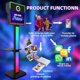 Portable Mirror Photo Booth,15.6 inch Touch Screen DSLR PhotoBooth Machine