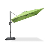 PURPLE LEAF Patio Outdoor Umbrella 9' x 9' Square All-Weather Apple Green