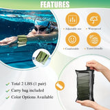 BECOJADDE Ankle Weights for Women Wrist Weights Set of 2 (1 lb Each) Adjustable Arm Leg Weight for Womens Men, Gradient Green