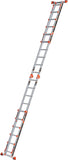LANBITOU Ladder, A Frame 6 Step Ladder Extension, 22 Ft Anti-Slip Multi Position Ladder, Storage Folding Ladder, 330 lbs Security Load Telescoping Aluminum Ladders for Stairs Home Indoor Outdoor Roof