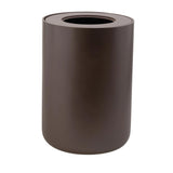 Maxi Collection Large Bathroom Trash Can – 6 Gallon Resin Waste Bin with Lid, 10x10x14 Inch Modern Garbage Can, Fits Standard 5-6 Gallon Bags (Taupe)