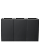 Cordova Commercial Trash Can with 5 Recycling Labels, Metal Garbage Can