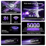 NIAKUN Laptop Computer 2026, 15.6 Inch Lap Top PC Window 11 Pro