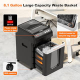 Bonsaii 200-Sheet Auto Feed Paper Shredder, 60-Min Nonstop Heavy Duty Shredders for Office