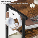 HOOBRO Industrial Printer Stand with Charging Station, 3-Tier Printer Table, Rolling Printer Cart