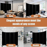Room Divider Portable 88'' Partition Room Dividers and Folding Privacy Screens 4 Panel Wall Divider for Room Separation