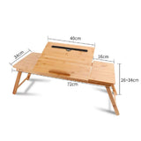 DDYYDS Lap Desk Bed for Laptop with Built in Pad Adjustable Stand for, Writing, Tray Table Tilting Shelf