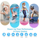 BECOJADDE Wrist Weights Ankle Weights for Women 1 Pair (1.1 lb Each) Silicone Magnetic Leg Arm Weighted Bracelet for Home Yoga Pilates, Blue Cream