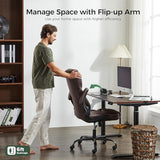 amseatec Office Chair, Executive PU Leather Chair, Ergonomic Computer Desk Chair