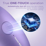 Canslab Ultrablade PRO Auto Stop Can Opener - Rechargeable Electric Can Opener for Kitchen for Seniors with Arthritis - One Touch Side Cut Opener, Smooth Edge, Lilac