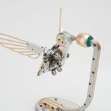 3D Metal Puzzle for Adults, Mechanical Hummingbird Metal Model Building Kit, DIY Assembly Dynamic Bionic Bird 3D Puzzle Jigsaw Animal Brain Teaser Decor Gift, Semi-Finished