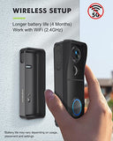 Doorbell Camera Wireless with Chime, Video Doorbell - No Subscription, Voice Changer