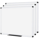 VIZ-PRO Magnetic Dry Erase White Board for Wall, 48 x 24 Inches, 3 Pack