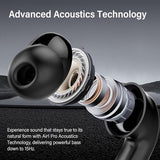 Hybrid Active Noise Canceling Wireless Earbuds, 6 Mics ENC Clear Call Ear Buds
