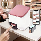 Nail Printer Nail Art Machine,Portable 3D Fingernail Printer Machine 2026 New,1000+ Designs,DIY Nail Printer Control Through Mobile App for Home Salon