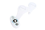 Boss Bidet Luxury White Blue - Bidet Attachment for Toilet Seat - Dual Nozzles, Self-Cleaning, Non-Electric Water Sprayer, Save Money On Toilet Paper and Reduce Waste