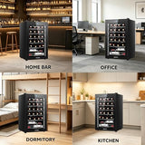 BODEGA COOLER 24 Bottle Wine Cooler, 2.5 Cu.Ft Mini Fridge with Lock