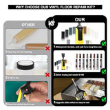Laminate Wood Floor Repair Kit, Wax Melting Tool with Display (Gray)