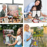 Art Painting Artist Easel Stand, Painting Display Easel Stand,Portable Adjustable Iron Tripod Display Stand with Bag