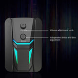 NJJOWRQ Computer Desktop Luminous Sound Laptop Mobile Phone Universal Speaker