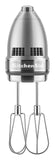 KitchenAid 9-Speed Digital Hand Mixer with Turbo Beater II Accessories and Pro Whisk - Contour Silver