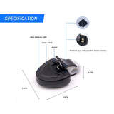 Wingsflying 4 x Black Electronic LED Fishing Light Bulb with Sound Alarm and Audible Alarm