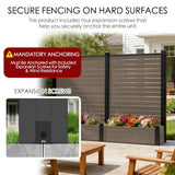Kozyard 2Pack Privacy Screen with Planter 70"H x 51"W Outdoor Garden Screen