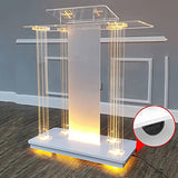 Podium Podium Acrylic Lectern Pulpit Clear Podium Stand, Floor Podium,Church Podium