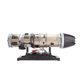 MechPuConToy DM135 Turbofan Engine Model Kit That Works, 1/10 Full Metal Mechanical Twin Rotor Aircraft Jet Engine Model, DIY Assembly 5 Hours Build Your Own Turbofan Engine for Adults (600+PCS)