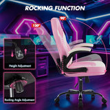 Sweetcrispy Computer Video Game Desk Chair: Ergonomic Comfy Lumbar Support