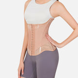 MISTHIN Waist Cincher Corset Sport Girdle Trimmer Double Belt Wrap Waist Trainer Shaperwear Tummy Control Shaper for Women (Brown, XX-Small)