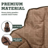 SUNNYFEEL Oversized Camping Chair Heavy Duty Folding Moon Chair Large Sofa Chair for Adults 500 LBS Portable Camp Lawn Chair with Storage Bag for Beach, Trip, Lawn, Outdoor Camp for Adults & Carry Bag