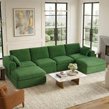 KISLOT 138" Boneless Cloud Couch,Sectional No Assembly Required