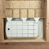 WOODBRIDGE 60” x 32” Alcove Soaking Bathtub in white with Left-Hand Drain Hole – Tub Only (No Wall Panels)