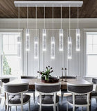 Modern Crystal Chandeliers LED Flush Mount Ceiling Chandeliers for Living Room