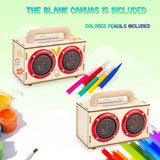 DIY Bluetooth Speaker Kit with LED Lights & Colored Pencils