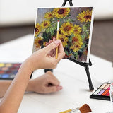 Tabletop Easels, Black Steel Table Top Easels for Display, Adjustable Portable Table Top Easel for Paintings