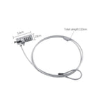 Laptop Theft Deterrent Laptop Combination Security Lock Cable Chain Theft Deterrent 4 Digit Password for Notebook PC Lock Cable