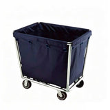 Commercial Laundry Cart, Heavy-Duty Plastic Linen Trolley for Hotel Housekeeping, Hospitals