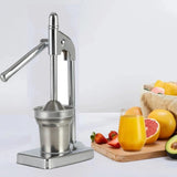 Cast Iron Juicer Hand Press,Effective Stainless Steel Manual Juicer Fruit Squeezer,Home and Kitchen Essentials, Heavy Duty Hand Press Juice Extractor for Fresh Lemonade Orange Juice, Easy to Use