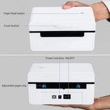 GRSJKRI Desktop Thermal Label Printer for 4x6 Shipping Package Maker 180mm/s BT Sticker Max.110mm Paper(USB)