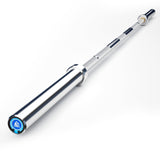 LIONSCOOL 7ft Olympic Barbell (Silver Chrome, 700LBS, Center Knurl)