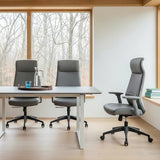 EUREKA ERGONOMIC Valen Leather Desk Chair, High Back Office Chairher Office Chair with Wheels