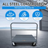 DMC-FPPS Steel Platform Truck/Smooth Deck Platform Truck 2000lb Capacity Heavy Duty