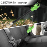 Leaf Blower Cordless, 20V Electric Cordless Leaf Blower with 4000mAh Battery and Charger, 2 Speed Modes