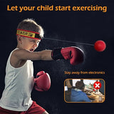 OLIKER Boxing Reflex Ball for Adults and Kids, 4 Levels Boxing Ball with Adjustable Headbands, Perfect for Reaction, Agility, Punching Speed (Set-1)