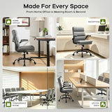 Office Chair Adjustable Desk Chair Mid Back Executive Comfortable mic Back