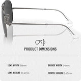 Ray-Ban RB8089 AVIATOR TITANIUM Sunglasses with Official Eyewear Kit