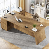 Tribesigns 78" L-Shaped Executive Desk, Large Modern Office Desk